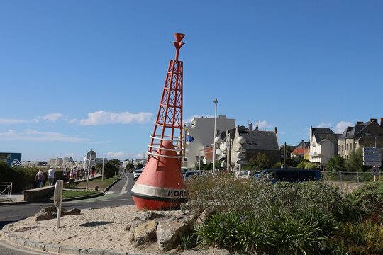 La balise de Pornichet sur le boulevard des Oc&eacute;anides, ville de Pornichet, d&eacute;partement de la Loire Atlantique, France