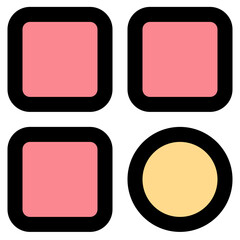 Menu line color icon