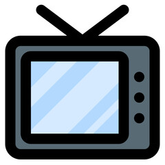 Television line color icon