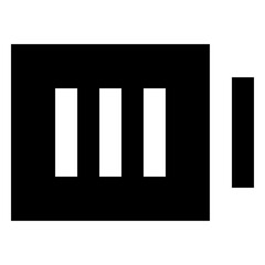 Battery Full glyph icon