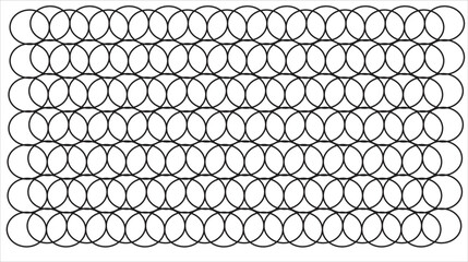 Abstract geometric pattern seamless with black line on white background. Wire mesh steel metal