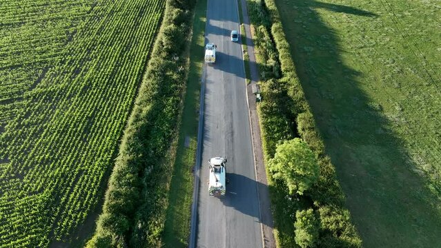 Road Sweepers Preparing a Street for Resurfacing