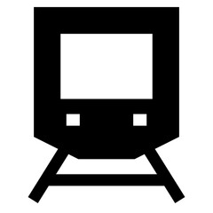 train glyph icon