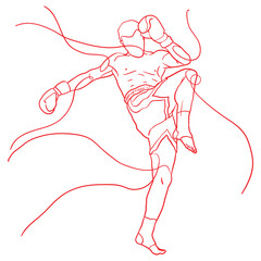 Muay Thai kickboxing kickboxer boxing men