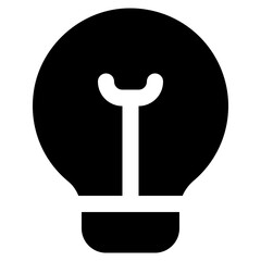 bulb glyph icon