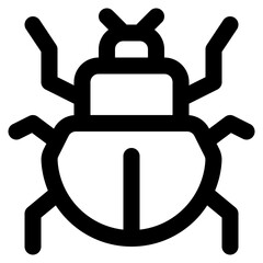 bug line icon