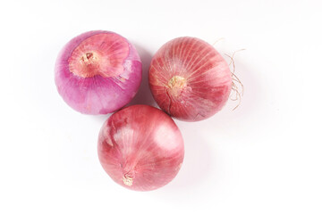  Fresh onion isolated on white background with clipping path