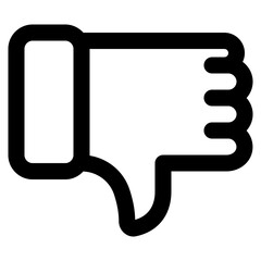 Dislike line icon