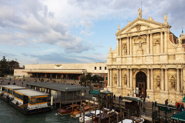 Venice train station and Santa Maria of Nazareth Church