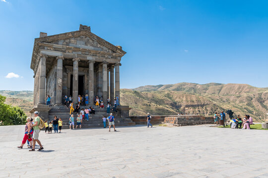 Hellenic temple dedicated to the sun god Mithra in Garni village