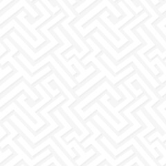 Diagonal white maze seamless pattern