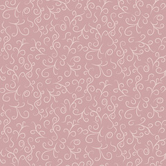 Seamless gentle patterns on a pink background. Wallpaper, frost pattern, background
