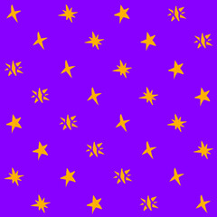 Hand Drawn Star Seamless Pattern
