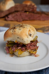 Carne maserada al pastron