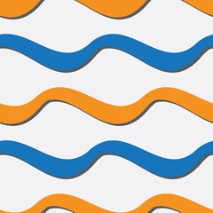 Seamless colorful wave pattern. Lines. Vector illustration