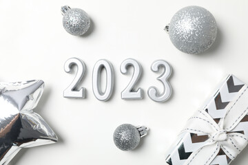 Concept of Happy New Year 2023, Happy New Year composition