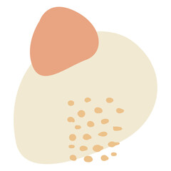 Abstract Beige Boho Blob Shape