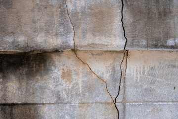 Old Concrete wall is broken and black and white color,cement background