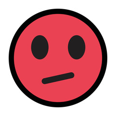 upset emoji Isolated Vector icon which can easily modify or edit
