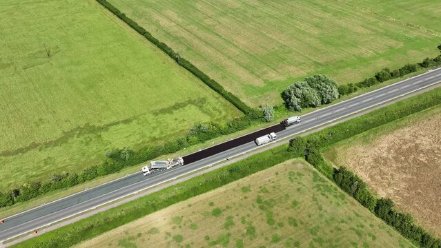 Road Resurfacing By Surface Dressing Process