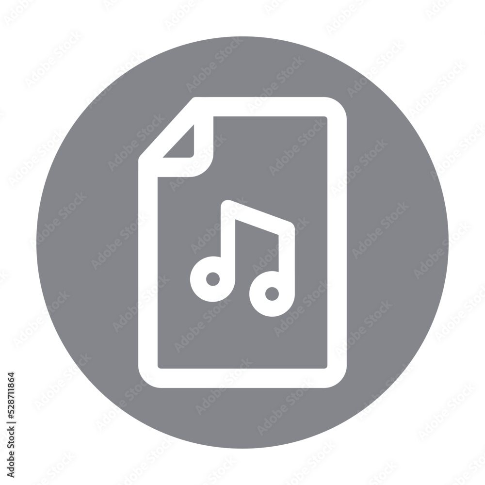 Poster Audio, document, file, mp3 icon