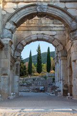 Ephesus Ancient City, Selcuk, Izmir, Turkey. A popular archaeological site for tourists