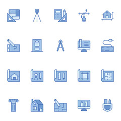 Fill blue outline for Architecture