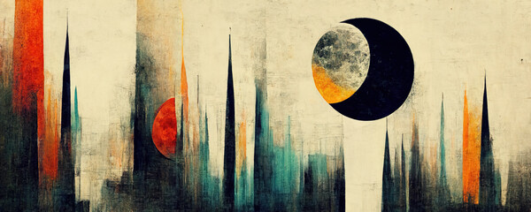 Abstract moon background texture