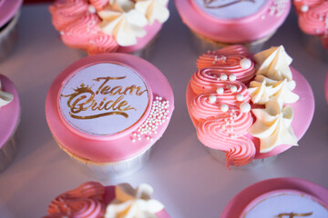 cupcakes with icing and sprinkles