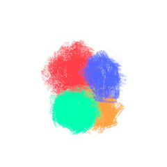 colorful abstract painting for background and wallpaper