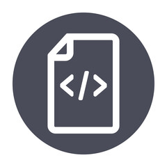 Clean code, coding, document, programming icon