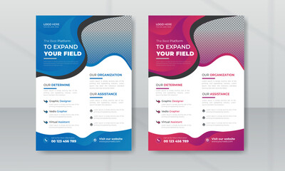 poster flyer pamphlet brochure cover design layout space for photo background, vector illustration template in A4 size