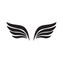 Fototapeta na wymiar Wing shape for symbol, logo and design element