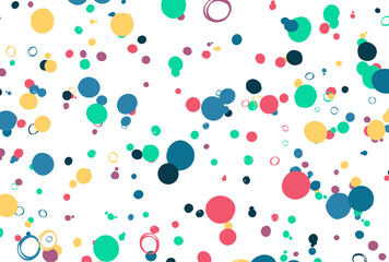 背景素材_カラフルな水玉模様