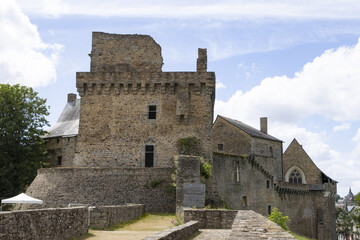 Fototapeta na wymiar Château de Châteaubriant en Loire-Atlantique en France