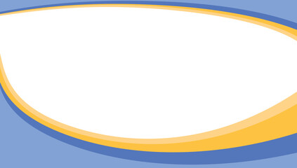 Abstract modern bright blue and yellow curve wave business banner background. Presentation template for corporate, company, backdrop, wallpaper, poster, flyer, brochure.