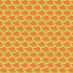 Abstract orange and green circle pattern background.