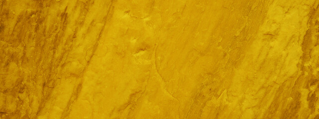 Abstract yellow colored quartz natural stone texture background banner panorama