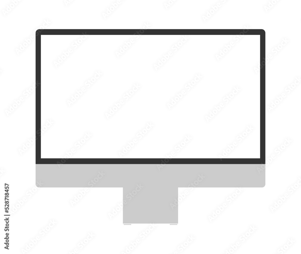 Aufkleber computer device screen empty white display mockup