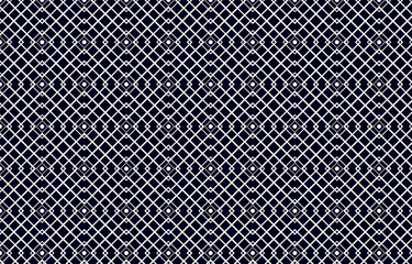 Seamless embroidered concentric texture allover print block for man shirt,ladies dress fabric,shop window Duotone freehand embroidery pattern micro hatch line motif running stitch simple geo design.