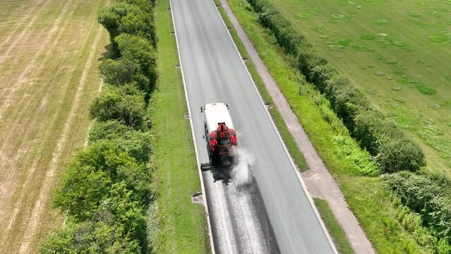 Road Resurfacing By Surface Dressing Process