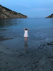 child on the beach