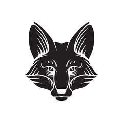 Fototapeta na wymiar fox head illustration in wildlife logo badge illustration