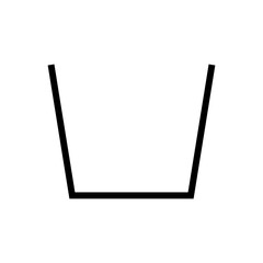 laundry symbol designs. laundry icon with line art concept. design elements for fashion and fabrics.