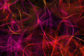 背景素材_ウェーブ_赤