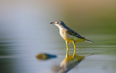 Western Yellow Wagtail (Motacilla flava) is a wetland bird that lives in suitable habitats in Asia, Europe, America and Africa.  It is a migratory bird.