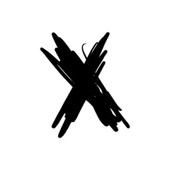 Abstract scribble line in hand drawn illustration design