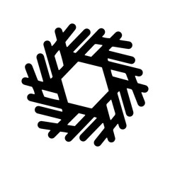 Snow line art illustration