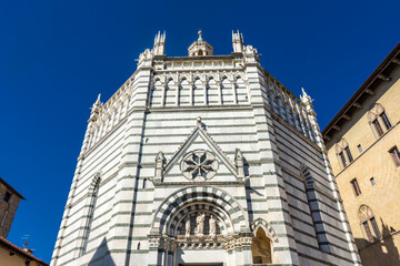 Fototapeta na wymiar Baptistery of Pistoia, Tuscany, Italy