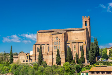 San Domenico church in Siena,  Tuscany, Italy